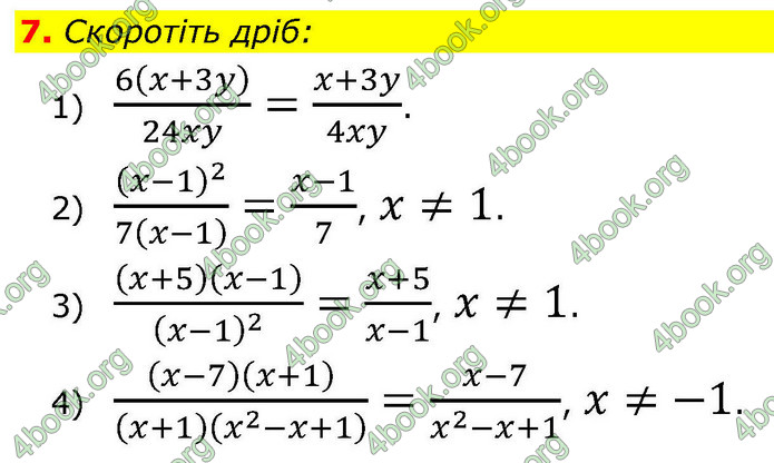 ГДЗ Алгебра 9 клас Тарасенкова НУШ