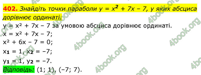 ГДЗ Алгебра 9 клас Тарасенкова НУШ