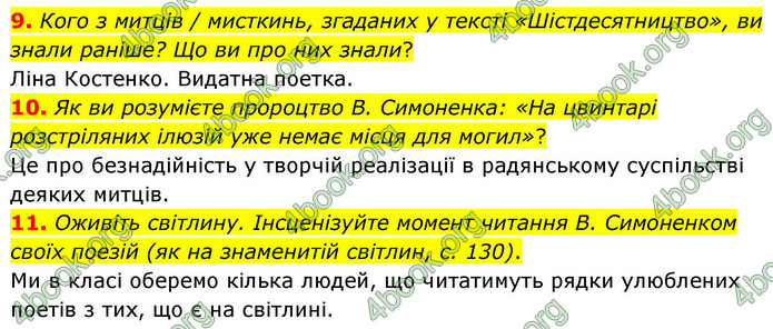 ГДЗ Українська література 9 клас Авраменко НУШ