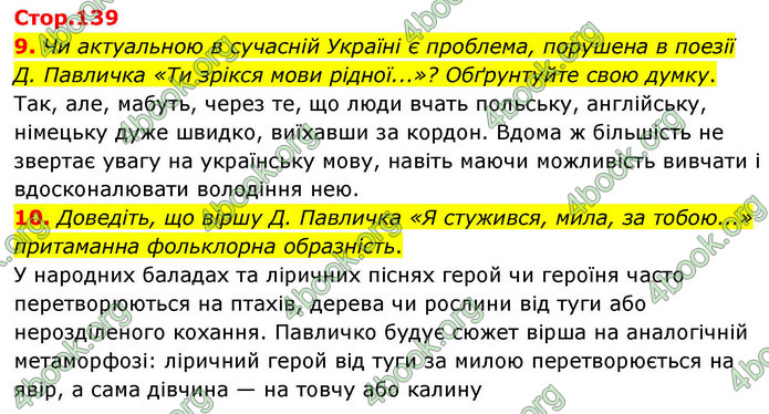 ГДЗ Українська література 9 клас Авраменко НУШ