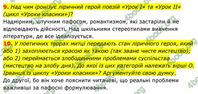 ГДЗ Українська література 9 клас Авраменко НУШ