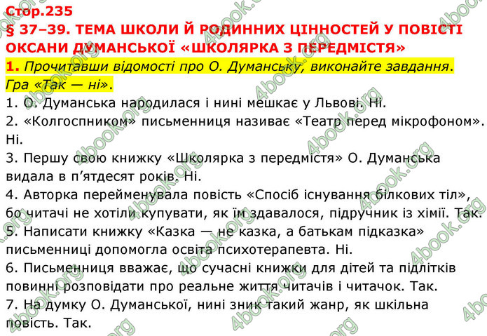ГДЗ Українська література 9 клас Авраменко НУШ