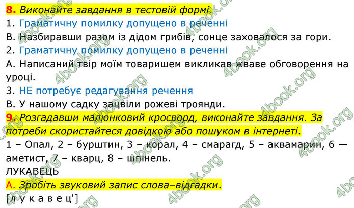 ГДЗ Українська мова 9 клас Авраменко НУШ