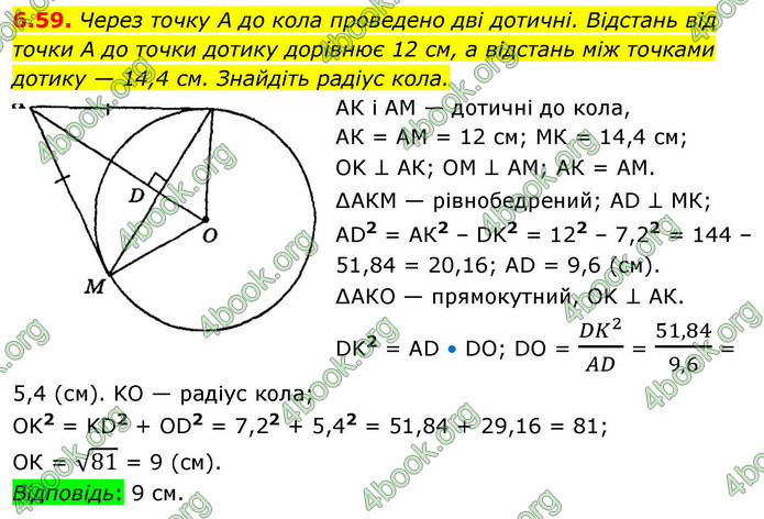 ГДЗ Геометрія 9 клас Мерзляк НУШ