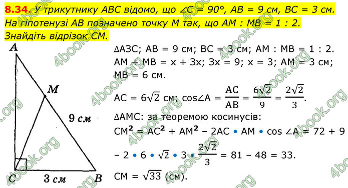 ГДЗ Геометрія 9 клас Мерзляк НУШ