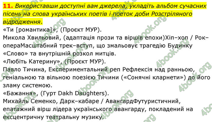 ГДЗ Українська література 9 клас Калинич НУШ