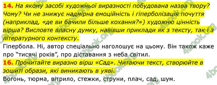 ГДЗ Українська література 9 клас Калинич НУШ