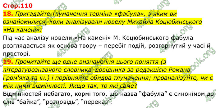 ГДЗ Українська література 9 клас Калинич НУШ