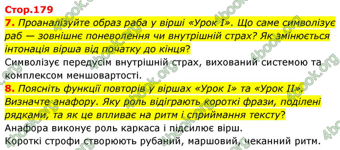 ГДЗ Українська література 9 клас Калинич НУШ