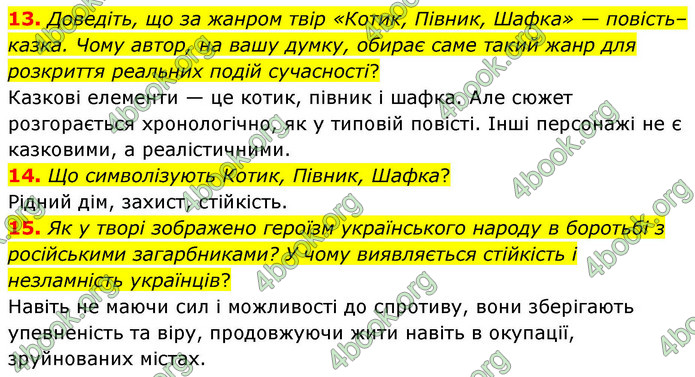 ГДЗ Українська література 9 клас Калинич НУШ