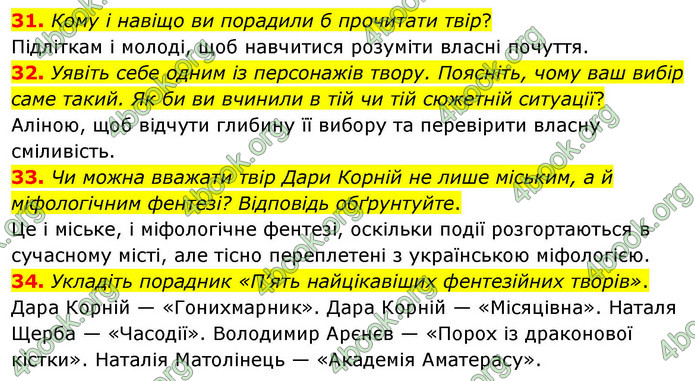 ГДЗ Українська література 9 клас Калинич НУШ