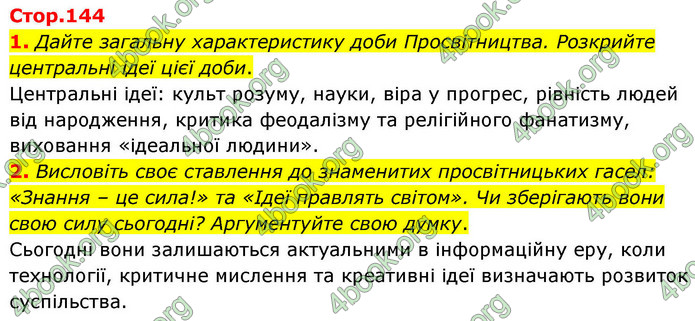 ГДЗ Зарубіжна література 9 клас Волощук НУШ