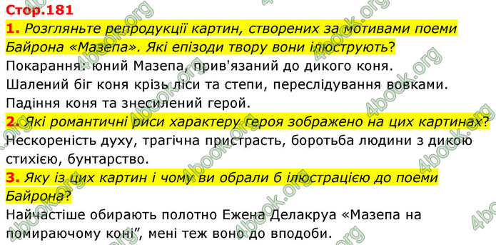 ГДЗ Зарубіжна література 9 клас Волощук НУШ