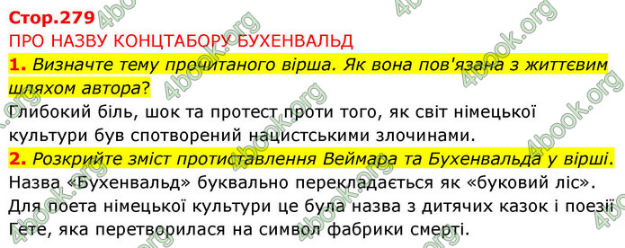 ГДЗ Зарубіжна література 9 клас Волощук НУШ
