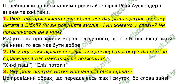 ГДЗ Зарубіжна література 9 клас Волощук НУШ