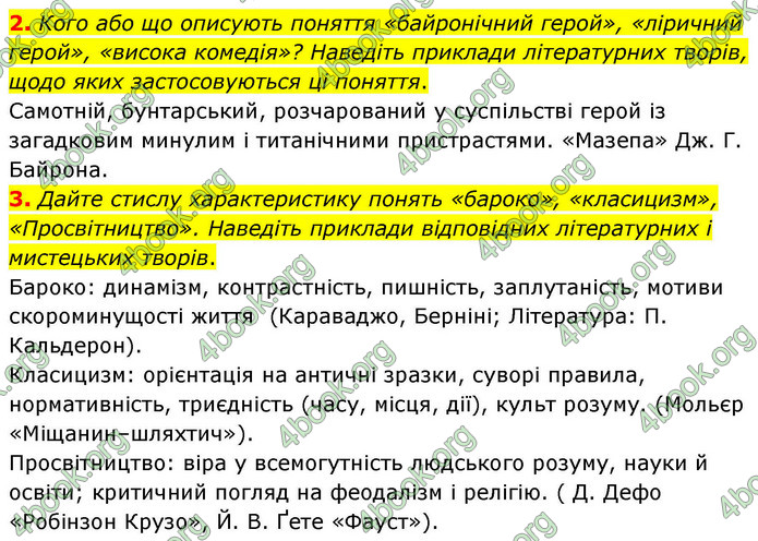 ГДЗ Зарубіжна література 9 клас Волощук НУШ