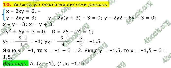 ГДЗ Алгебра 9 клас Істер НУШ