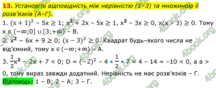 ГДЗ Алгебра 9 клас Істер НУШ