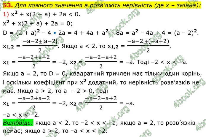ГДЗ Алгебра 9 клас Істер НУШ