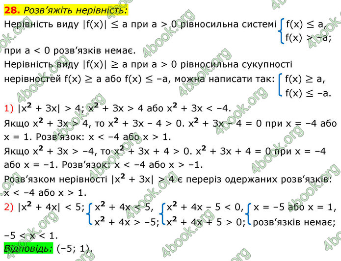 ГДЗ Алгебра 9 клас Істер НУШ