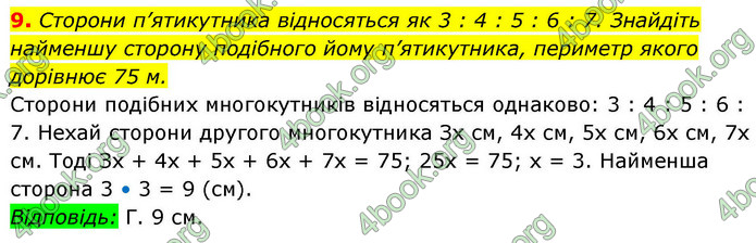 ГДЗ Геометрія 9 клас Істер НУШ