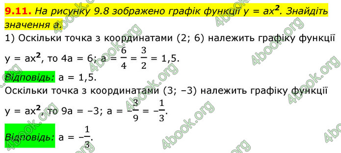 ГДЗ Алгебра 9 клас Мерзляк НУШ