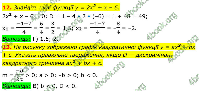 ГДЗ Алгебра 9 клас Мерзляк НУШ