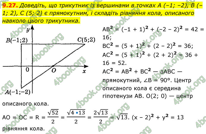 ГДЗ Геометрія 9 клас Мерзляк НУШ