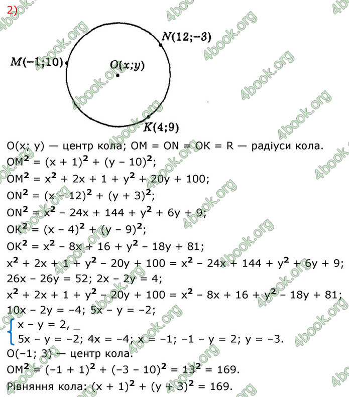 ГДЗ Геометрія 9 клас Мерзляк НУШ