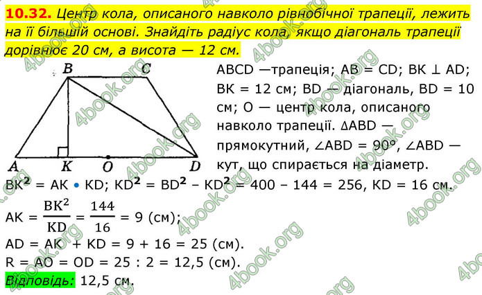 ГДЗ Геометрія 9 клас Мерзляк НУШ