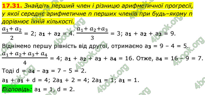 ГДЗ Алгебра 9 клас Мерзляк НУШ