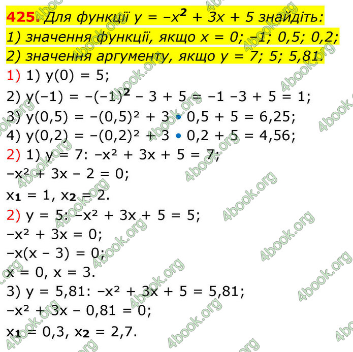 ГДЗ Алгебра 9 клас Тарасенкова НУШ
