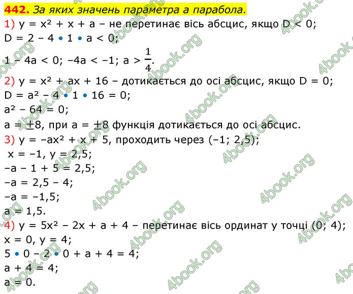 ГДЗ Алгебра 9 клас Тарасенкова НУШ