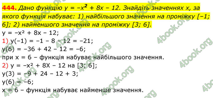 ГДЗ Алгебра 9 клас Тарасенкова НУШ