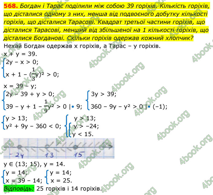 ГДЗ Алгебра 9 клас Тарасенкова НУШ