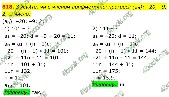 ГДЗ Алгебра 9 клас Тарасенкова НУШ